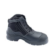 Blundstone 319 Black Leather Zip Side Ankle Safety Hiker