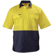 Bisley BS1895 2 Tone Cool Lightweight Drill Shirt - Short Sleeve 