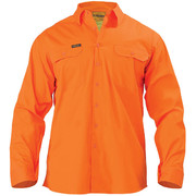 Bisley BS6894 Cool Lightweight Gusset Cuff Hi Vis Drill Shirt - Long Sleeve 