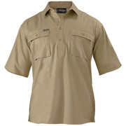 Bisley BSC1433 Closed Front Cotton Drill Shirt - Short Sleeve 
