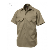 King Gee K04030 Open Front Drill Shirt S/S