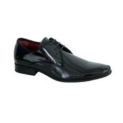 Slatters Eastwood Shoe in High Shine Black