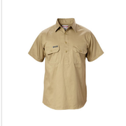 Hard Yakka Y07540 Cotton Drill Shirt Closed Front Short Sleeve