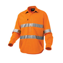King Gee K54896 Reflective WorkCool II Shirt L/S Closed Front