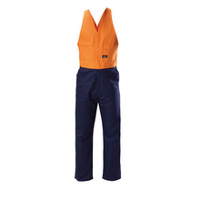 Hard Yakka Y01526 Hi-Visibility Two Tone Cotton Drill Action Back Overall