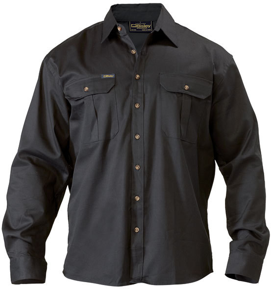 Bisley BS6433 Original Cotton Drill Shirt - Long Sleeve