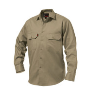 King Gee K04010 Open Front Drill Shirt L/S