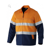 King Gee K55905 Reflective Spliced Cotton Drill Jacket